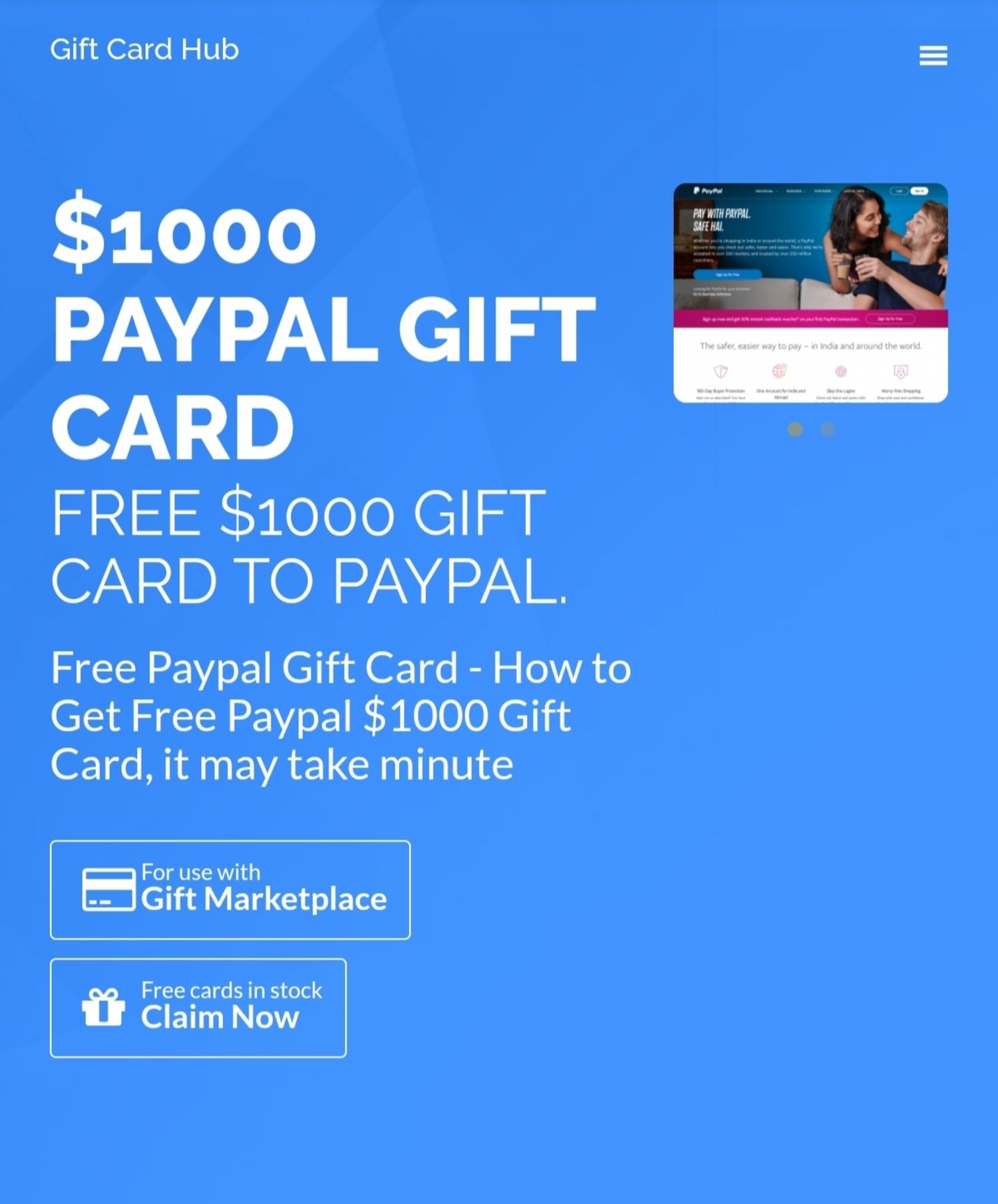 Get Free 1000 Paypal Gift Card Elink Paypal Gift Card Cards Gift Card