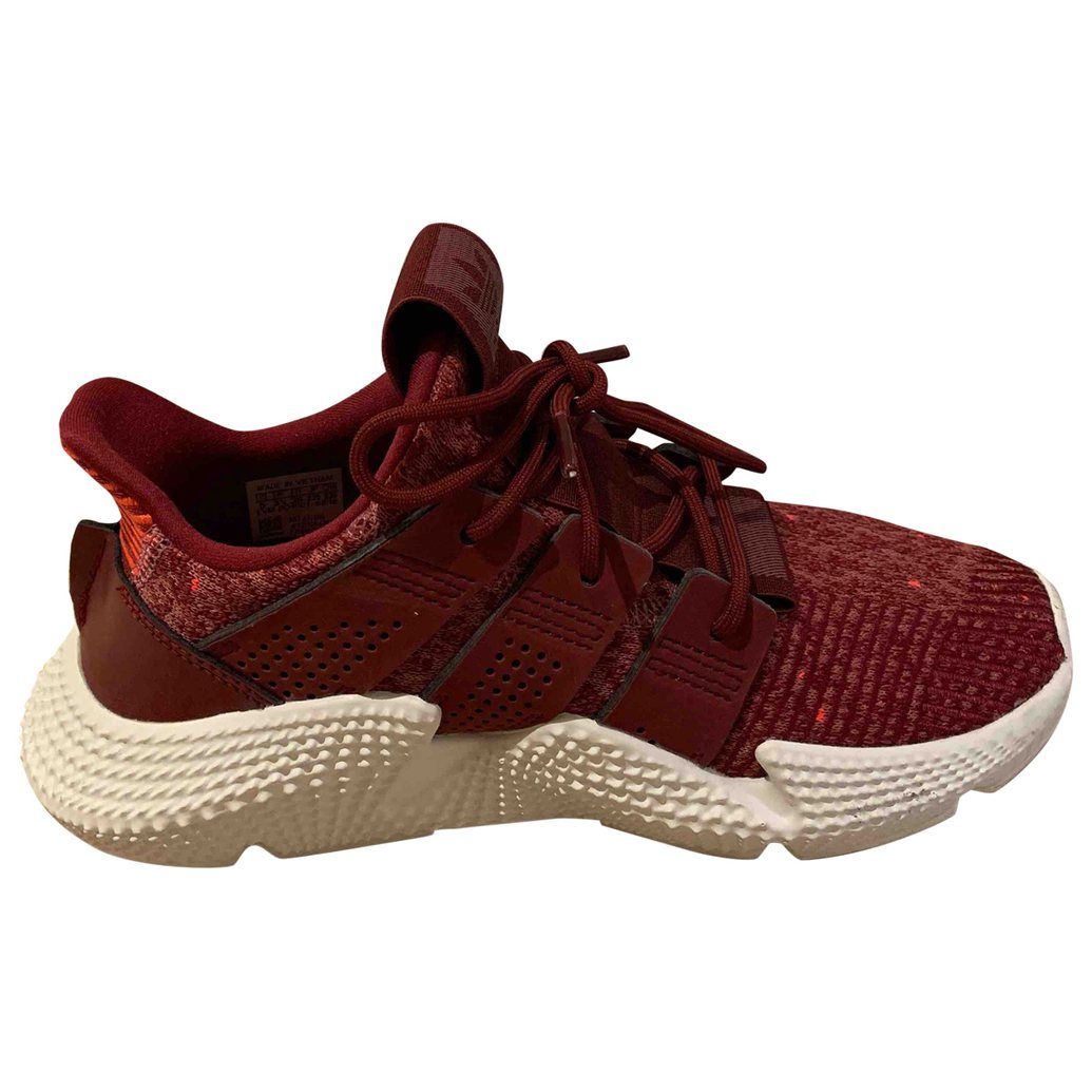 full red trainers