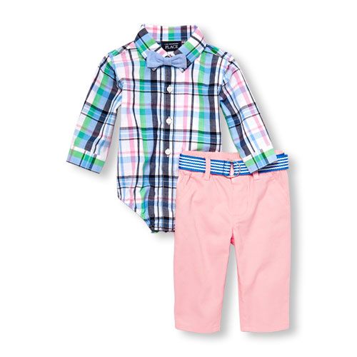 The Childrens Place Baby Boys Toddler Plaid Poplin Button Down Shirt