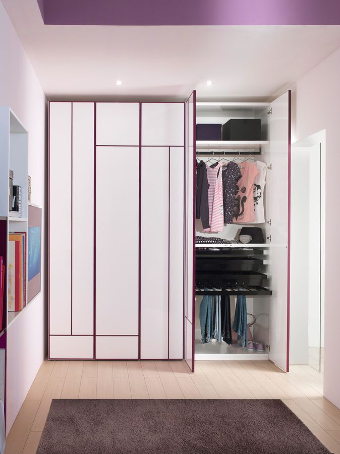 Stunning Minimalist Kids Wardrobes White Purple Color Design In Stunning Minimalist Kids Wardrobes White Purple Color Design In