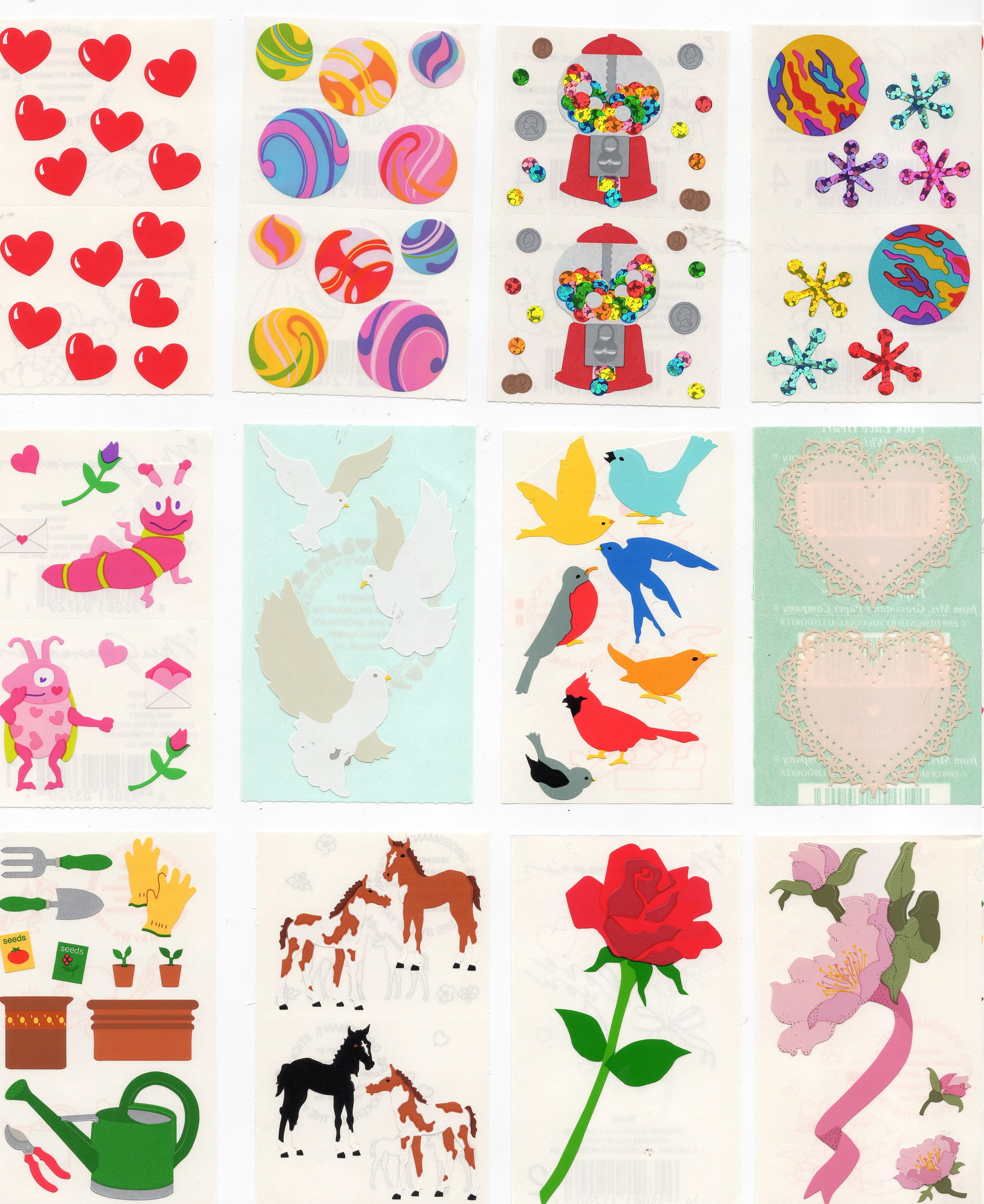 Mrs Grossman FIRST PLACE AWARD RIBBON 1991 Stickers Vintage