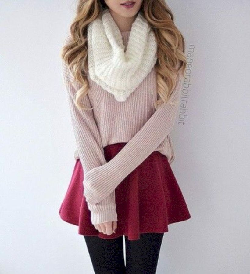 36 Perfectly Cute Winter Outfits for School