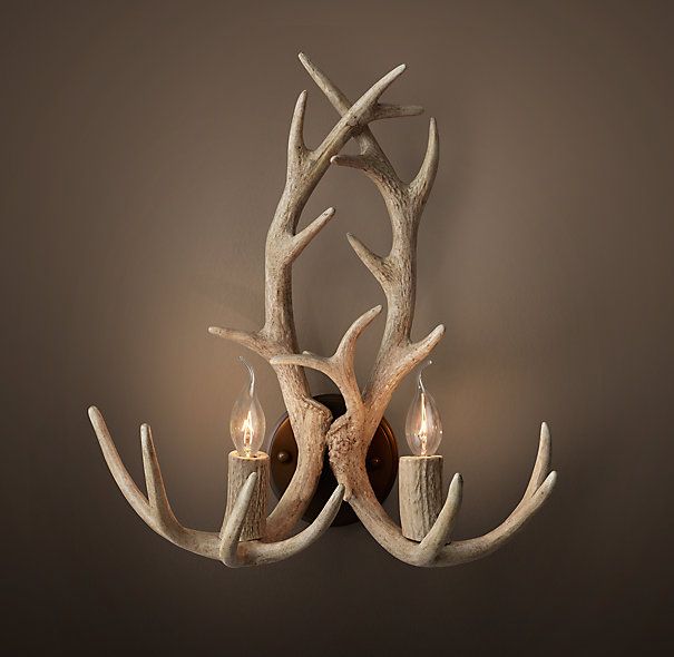 Again Something You Could Probably Make Yourself Aspen Antler Again Something You Could Probably Make Yourself Aspen Antler Sconce Sunbleached Restoration Hardware
