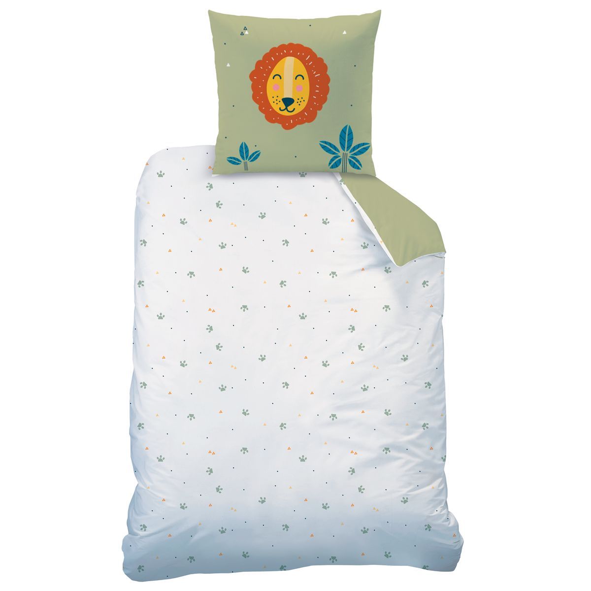 taie doreiller Parure Enfant Jungle Friends Matt/&Rose Housse de Couette