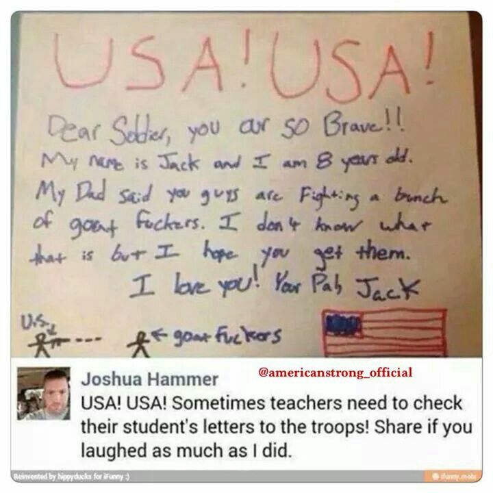 letter to soldier falling over laughing great just great letter to a soldier