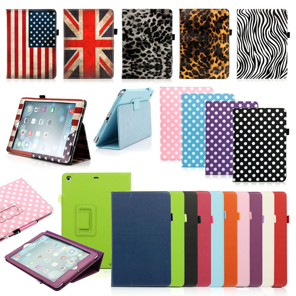 Folio Magnetic PU Leather Smart Cover Stand Case For Apple iPad Wake//Sleep