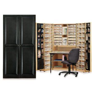 Original scrapbox workbox scrapbooking craft desk armoire from ... Mobili da ufficio amazon