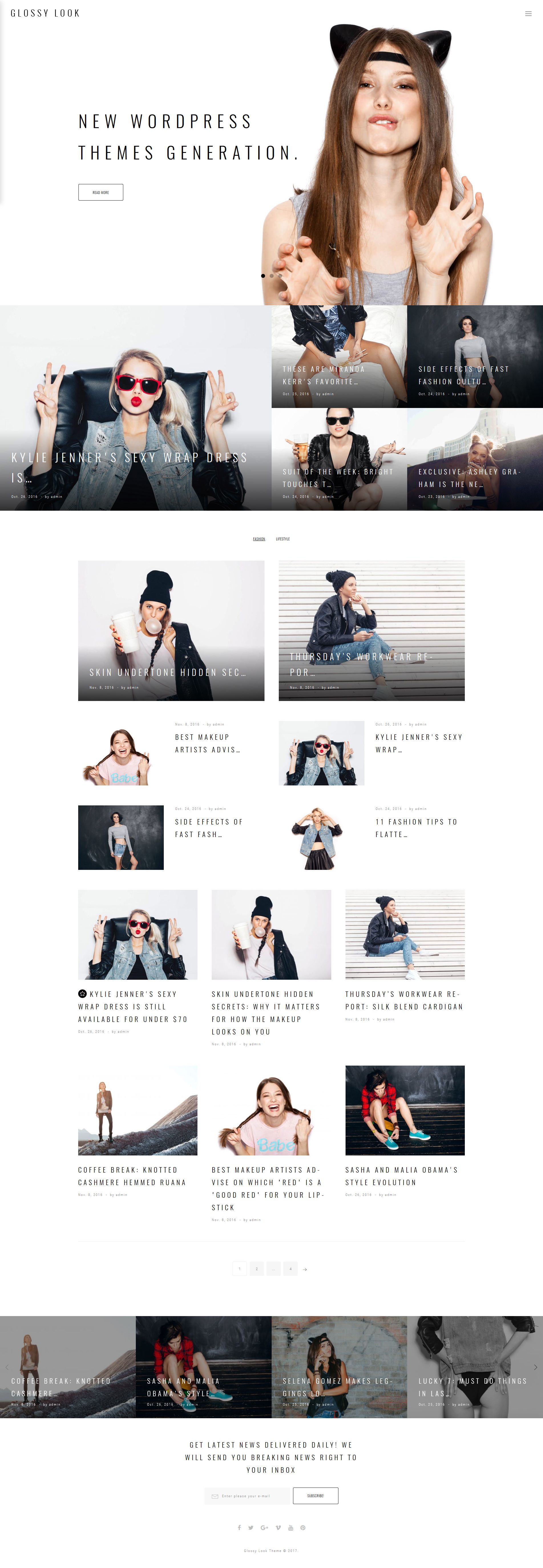 Wordpress Genesis Theme Photography Fashion /& Lifestyle Blogs Wordpress theme Cashmere