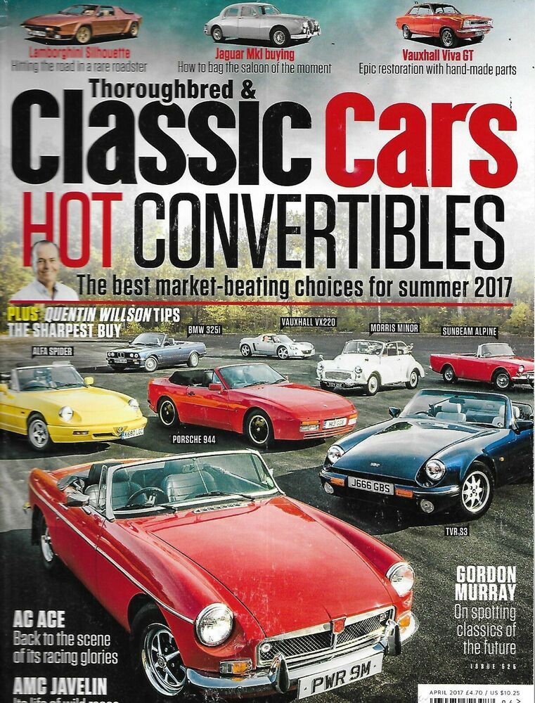 Thoroughbred And Classic Cars Auto Magazine Convertibles Jaguar