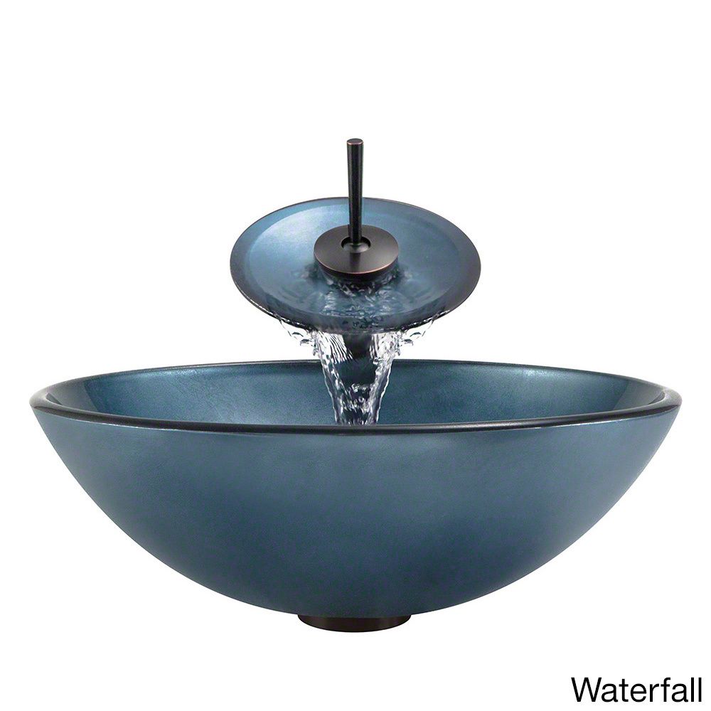 Mr Direct 633 Hand Painted Gl Vessel Sink Oil Rubbed Bronze The Polaris Sinks Brushed Nickel Bathroom Ensemble Gl Silver