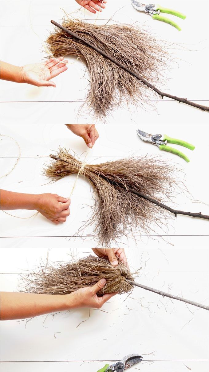 Magical & Free DIY Halloween Witches Broom 2 Ways! - Magical & free DIY witch...