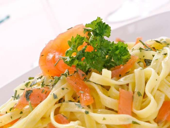 سمك السلمون والباستا Salmon And Pasta Recipes Featured Recipe Food