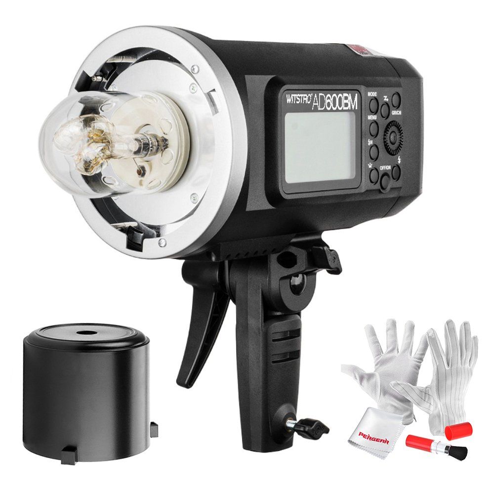 8700mAh Battery to Provide 500 Full Power Flashes and Recycle in 0.01-2.5 Second Godox AD600BM Bowens Mount 600Ws GN87 High Speed Sync Outdoor Flash Strobe Light with 80CMX80CM Softbox