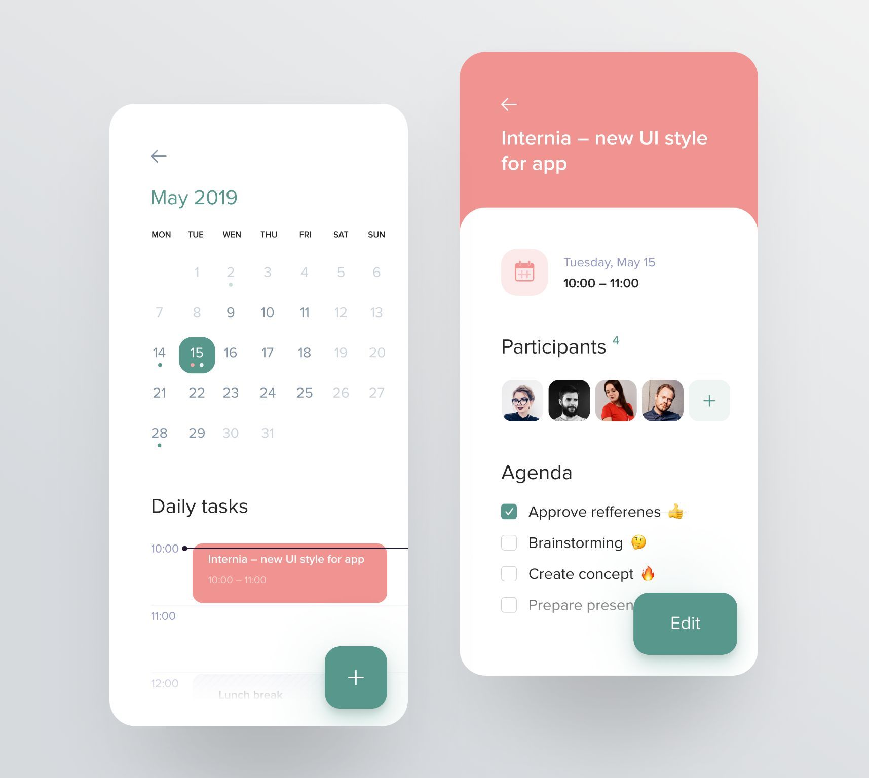 Meeting Screen for Booking App by Brave Wings 🔥 in Booking