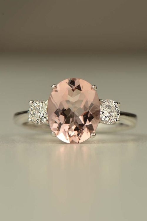 Boucles d/'oreilles 10K or rose Morganite et Diamant 1.20 ct CTW