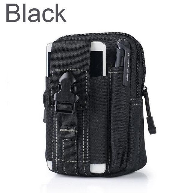 Tactical Army Camo Military Waist Belt Pack Phone Case Pouch Bag Camping Hiking