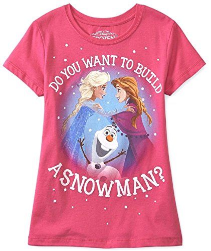 Disney Frozen ELSA Puff Long Sleeve CHARCOAL Graphic Tee T-Shirt Top For Girls