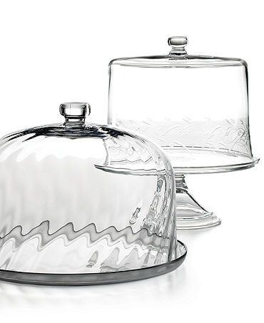 and-Dessert Serving Stand Bowl with Dome Lid Godinger Glass 4-in 1 Multifunctional Cake