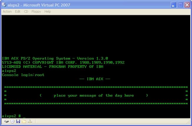 Success Aix 1 3 Ps 2 As A Virtual Machine Ibm Aix System Virtual