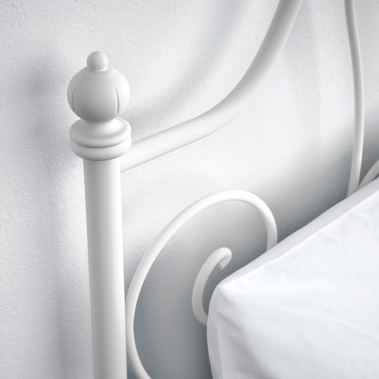 Kovova Postel Leavrik 140x200 Cm Postele Z Masivu Manzelske Detske Kovove Postele A Matrace Ikea Bed Leirvik Bed Bedroom Furniture Beds