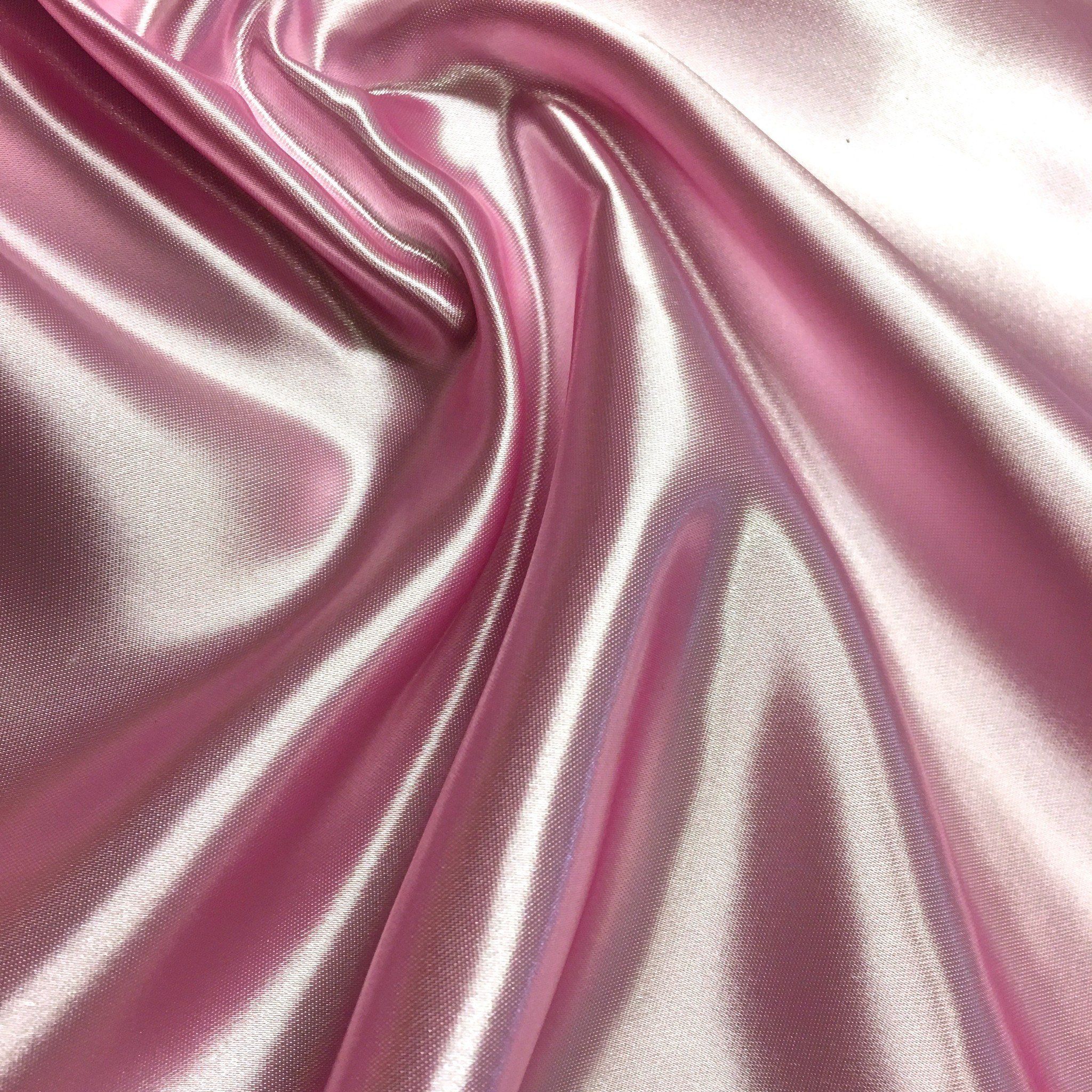 Peach 10 Yards Shiny Bridal Satin Fabric 60/"
