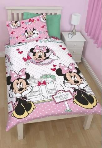 Funda Nordica Reversible Minnie Mouse Rosa Disney Preciosa Con La Imagen De
