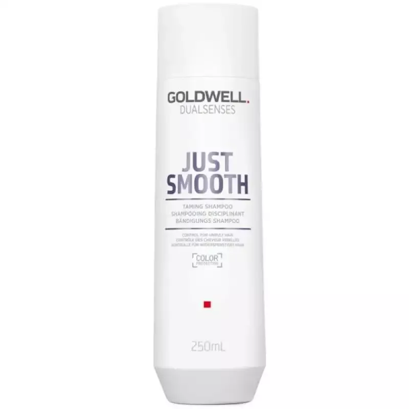 Sampon pentru Netezire - Goldwell Dualsenses Just Smooth Taming Shampoo, 250ml - Produs din sectiunea Produse Cosmetice, categoria Ingrijirea parului, subcategoria Sampoane la pretul de 31 Lei; Producator: Goldwell Unruly Hair, Frizzy Hair, Healthy Scalp, Healthy Hair, Tanning Hair, Goldwell, Kukui Nut Oil, Frizz Free Hair, Deodorant Spray