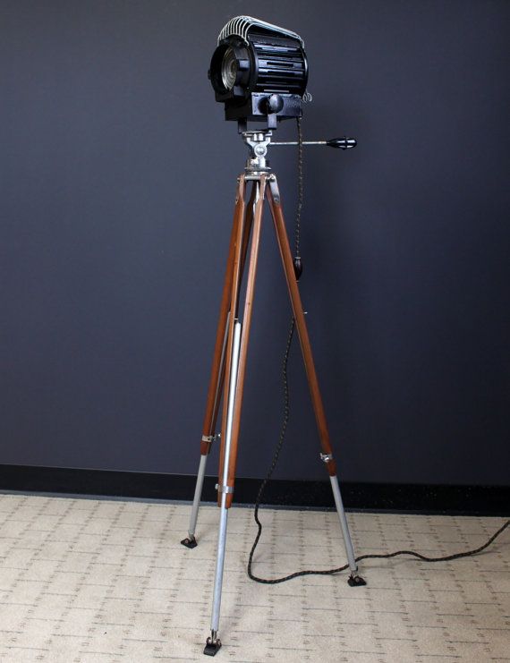 Stage Light Home Theater Decor Vintage Thalhammer Tripod Floor Stage Light Home Theater Decor Vintage By Lightandtimeart 690