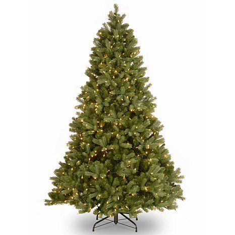 7 1 2 Downswept Douglas Feel Real Hinged Tree With Clear Lights 7299499 Hsn Best Artificial Christmas Trees Douglas Fir Christmas Tree Pre Lit Christmas Tree