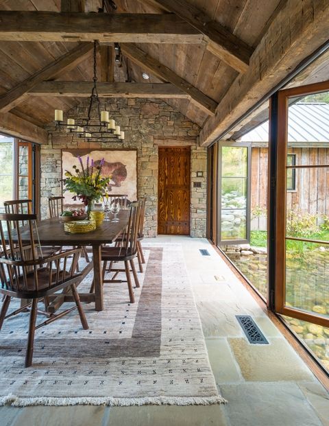 This Wyoming Home Has the Coolest Dining Room You've Ever Seen