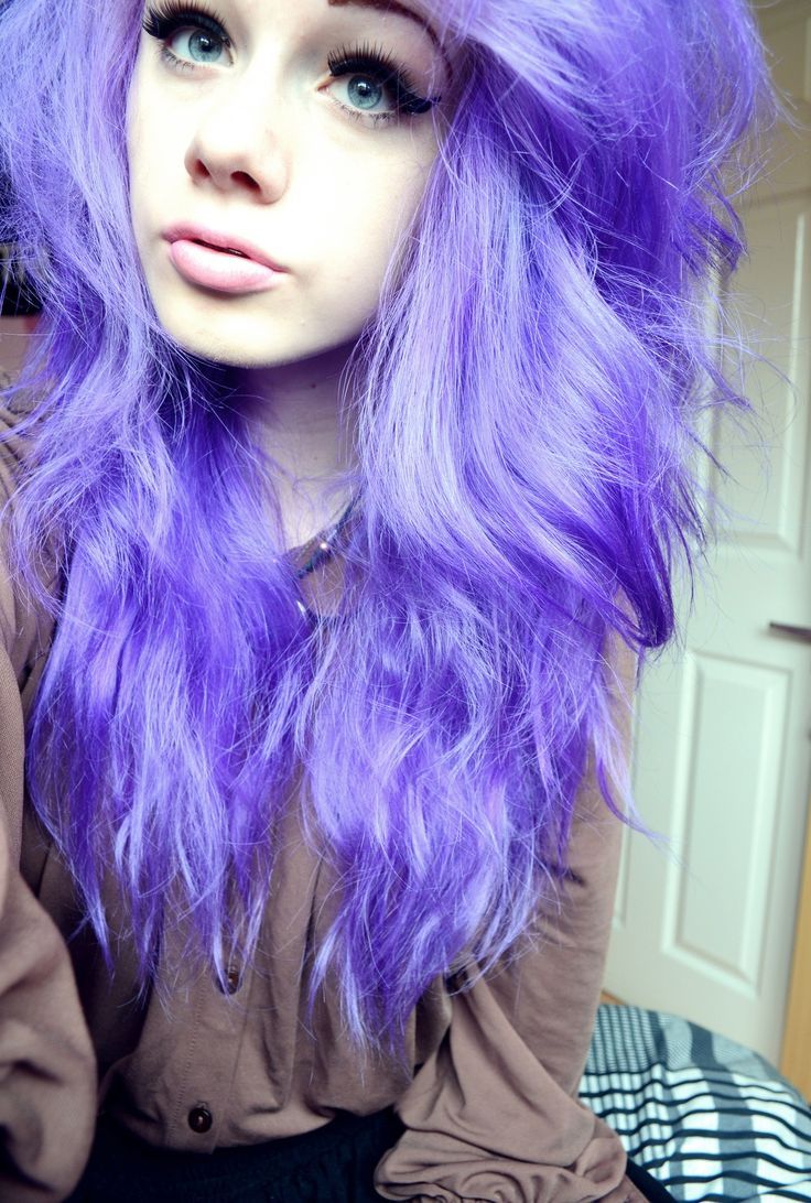 neon purple hair tumblr - Google Search Girl With Purple Hair, Lilac Hair.....