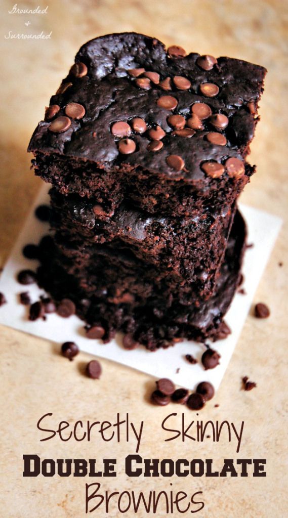 Secretly Skinny Double Chocolate Brownies