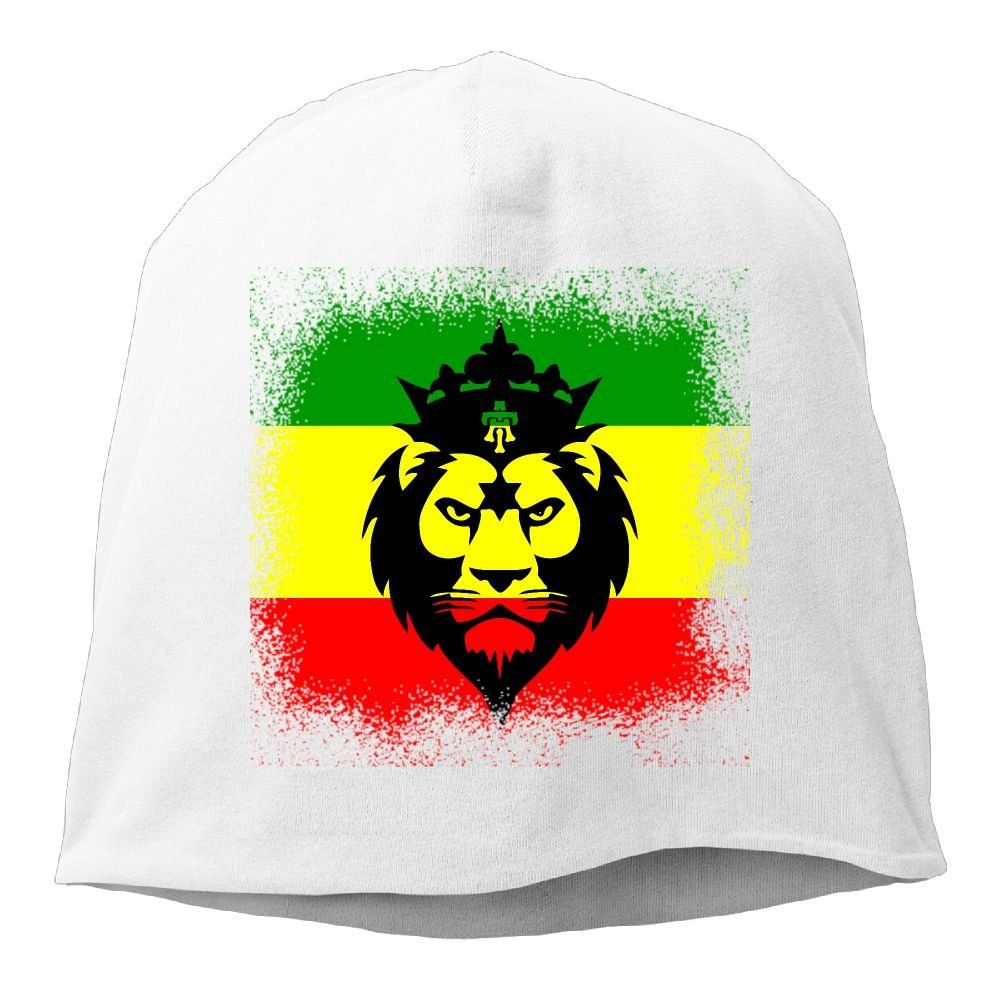 Unisex Knit Beanie Hat Rasta Flag Lion/ Warm Winter Skull Caps