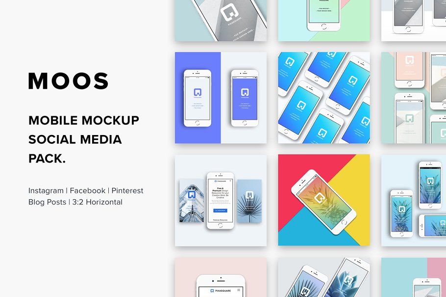 Download Moos Mobile Mockup Social Media Product Mockups Creative Market Pro Affiliate Ad Link Mobile Mockup Design Mockup Free Free Packaging Mockup