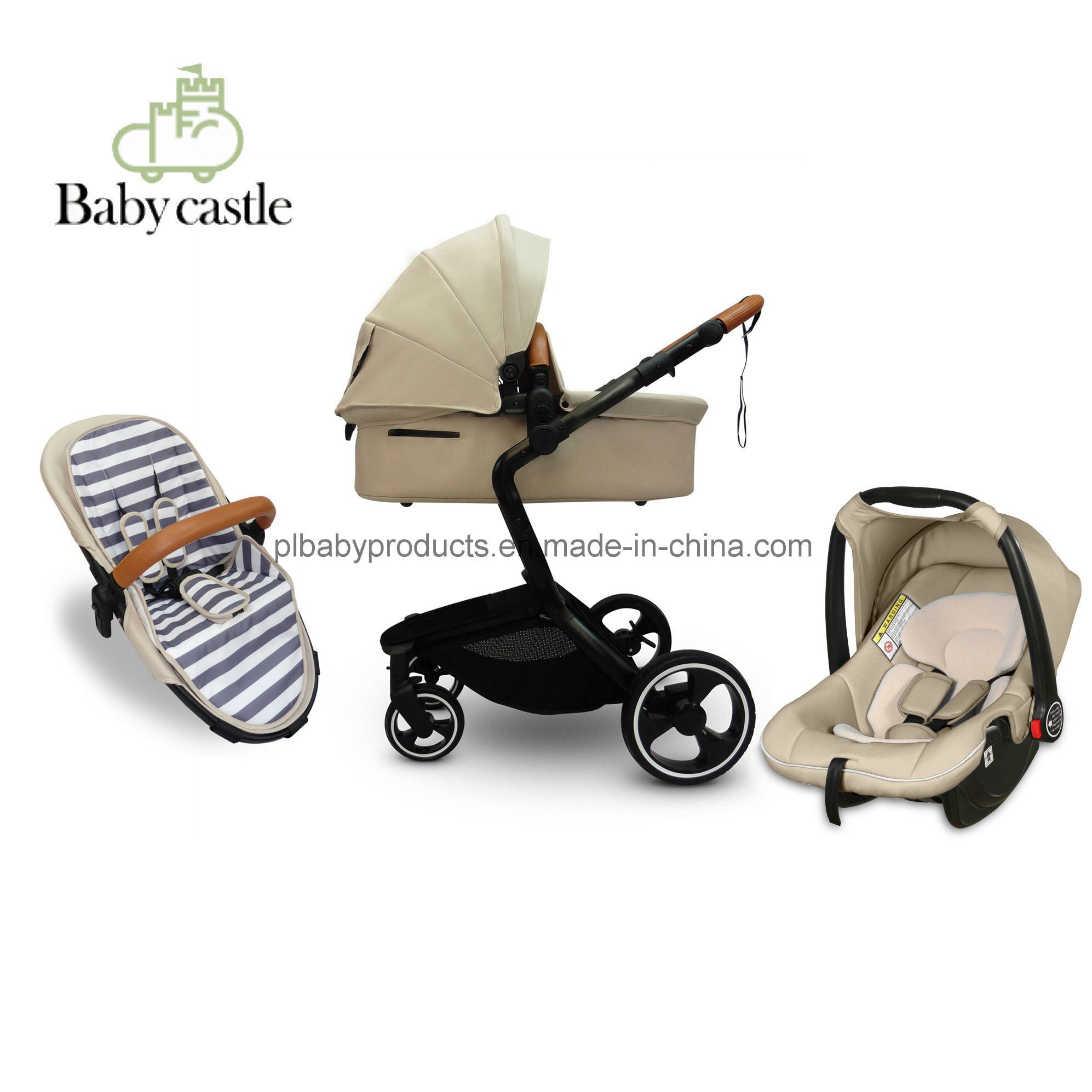 China Supplier 2 in 1 Baby Stroller Type : Baby Stroller. Age (For Baby Carrier) : 0-36months. Folded : Foldable. Weight Limit (For Baby Carrier) : 14-16kg. Stroller s Capacity : Single. Age (Baby Stroller) : 0-36months. Frame Material : Aluminum Alloy. Type (Baby Stroller) : Luxury. Wheel : EVA. Features : 3 in 1. Fabric : Leather. Certificate : En1888 & F833. Baby Carrier, Walkers, Framing Materials, Aluminium Alloy, Carriers, Certificate, Baby Strollers, Capacity, Fold