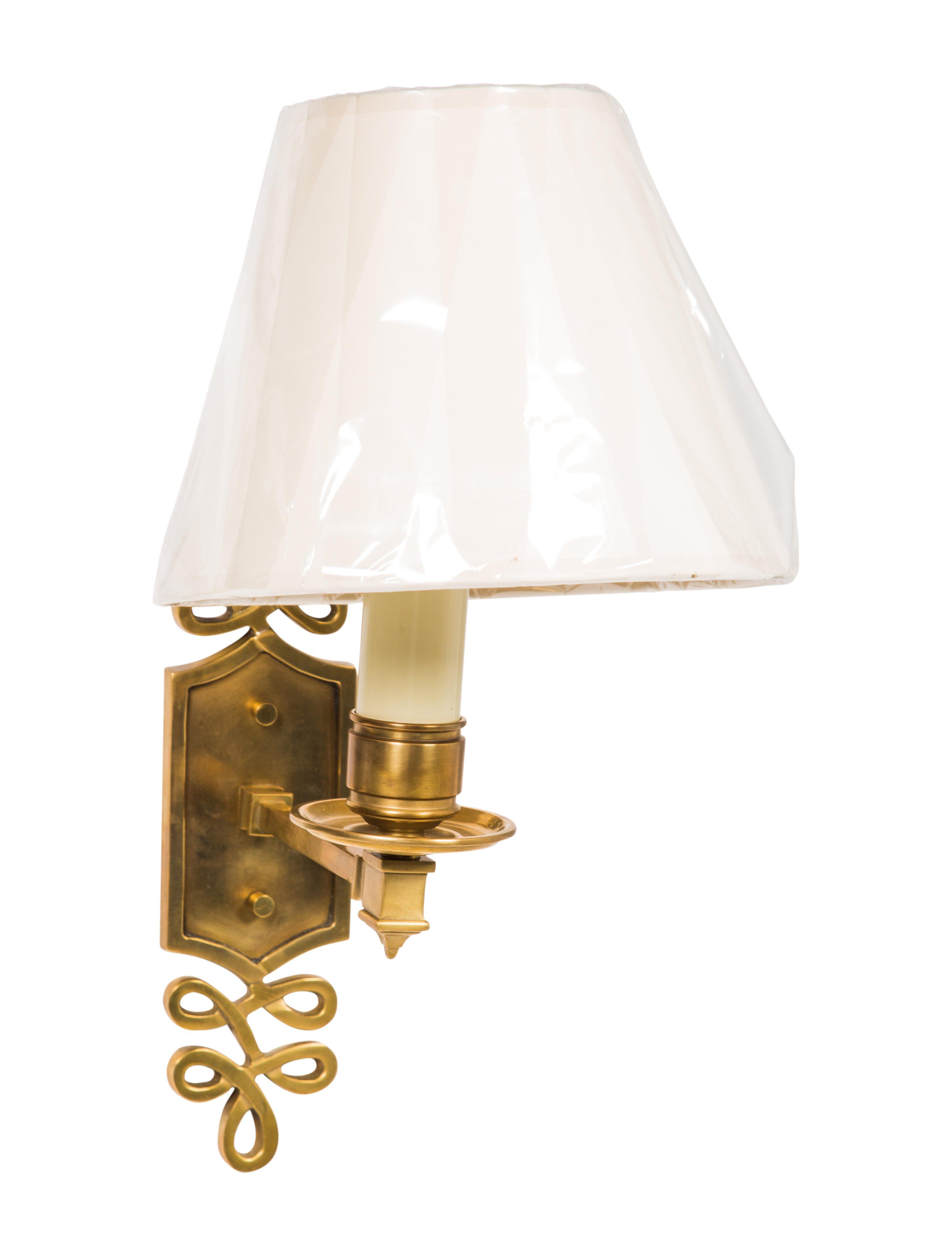 Brass Visual Comfort Alexa Hampton Ginger Sconce With Swirl Motif And Creme Tapered Lampshade Visual Comfort Sconces Alexa Hampton Brass Visual Comfort Alexa Hampton Ginger Sconce With Swirl Motif And Creme Tapered Lampshade Visual Comfort Sconces Alexa Hampton