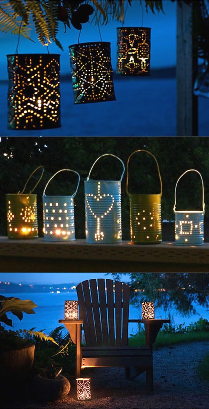 Diy Garden Light Ideas Gardenideas Outdoor Lighting Diy Outdoor Lighting