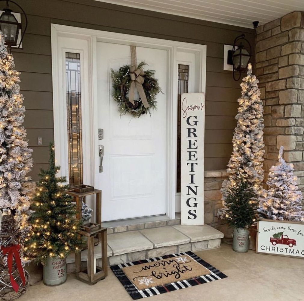 Nice Winter Outdoor Decor Which Will Be The Trend Of 2019 Hoomcode In 2020 Front Porch Christmas Decor Christmas Front Doors Front Porch Decorating Nice Winter Outdoor Decor Which Will Be The Trend Of 2019 Hoomcode In 2020 Front Porch Christmas Decor Christmas Front Doors Front Porch Decorating