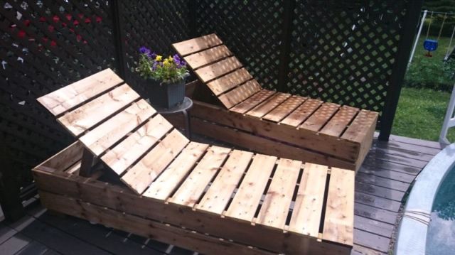 Chaise Longue En Bois Mobilier Pour Terrasse Et Jardin Ouest De L Ile Kijiji Outdoor Decor Kijiji Outdoor Furniture
