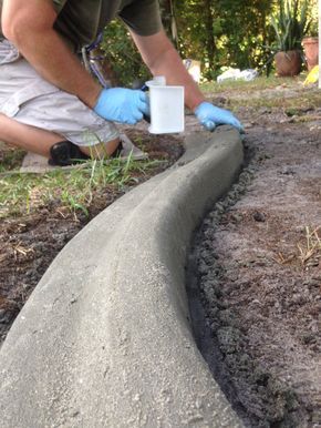 Custom Concrete Curbing Edging Landscaping Do It Yourself Concrete Curbing Edging Landscaping