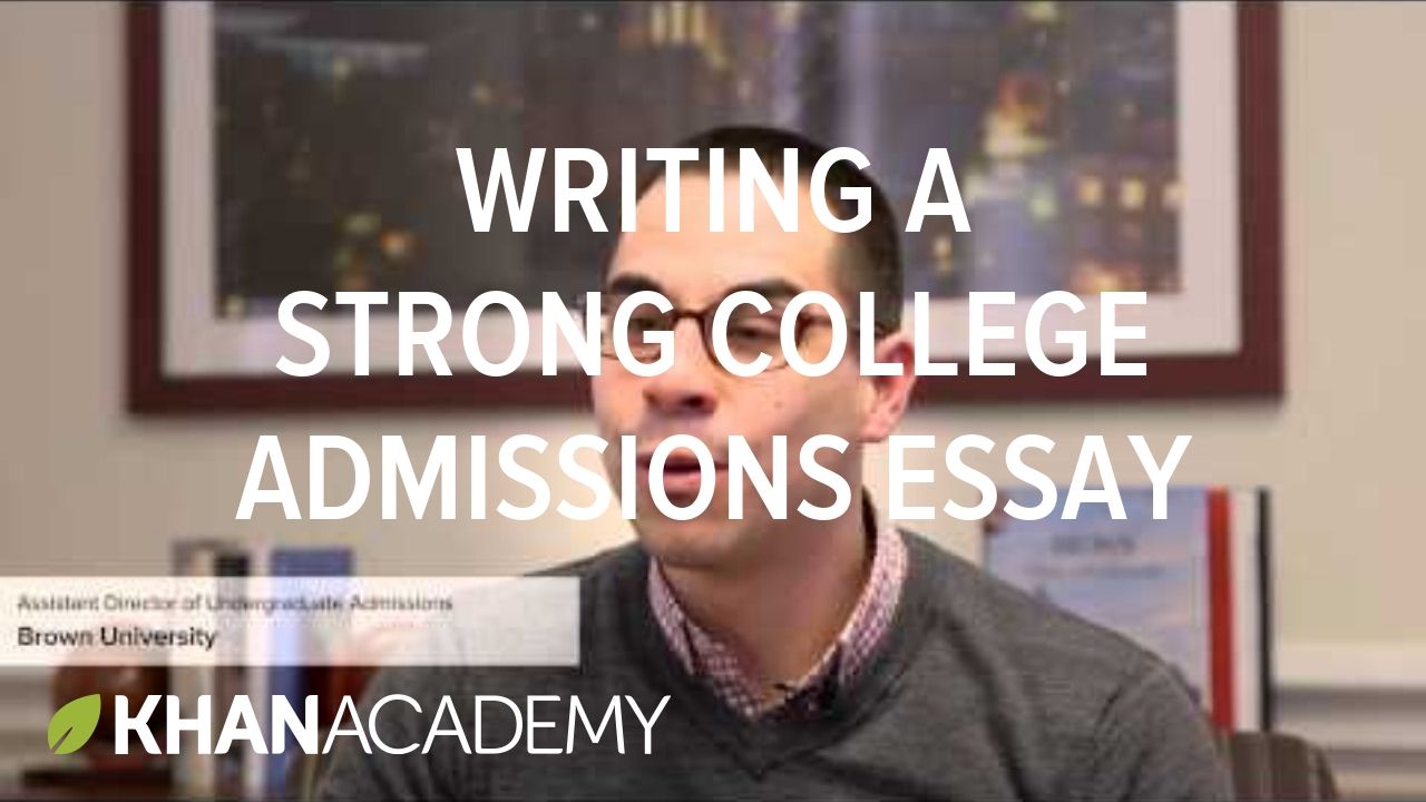 College admission essay autobiography