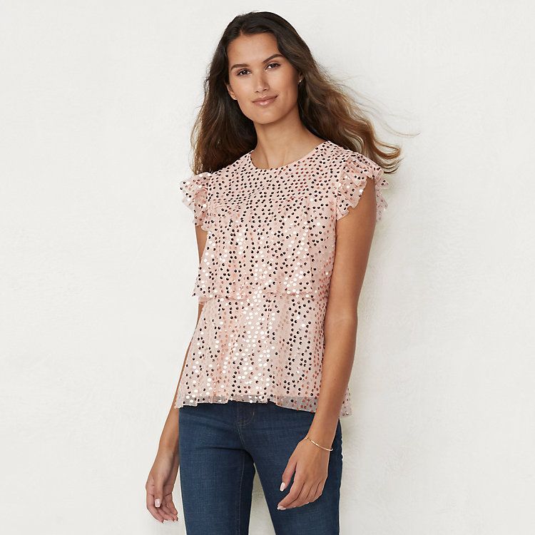 kohls short sleeve tops