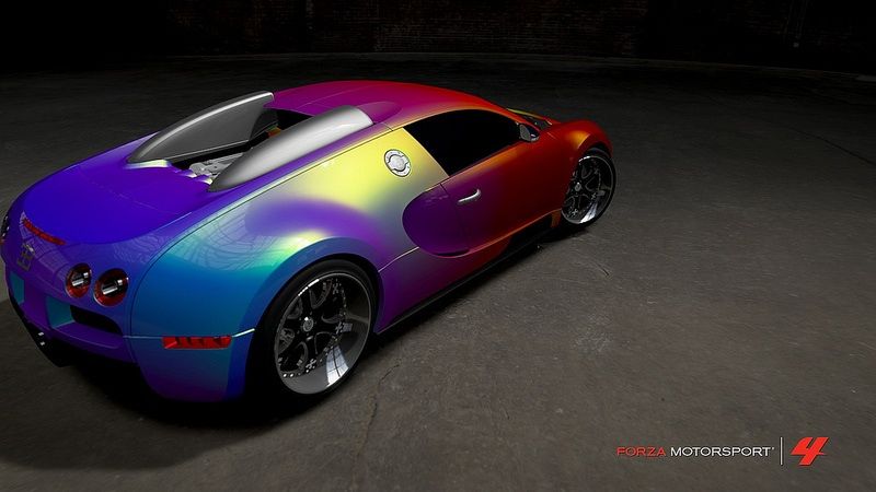 Rainbow Bugatti Car Rainbow Bugatti Car