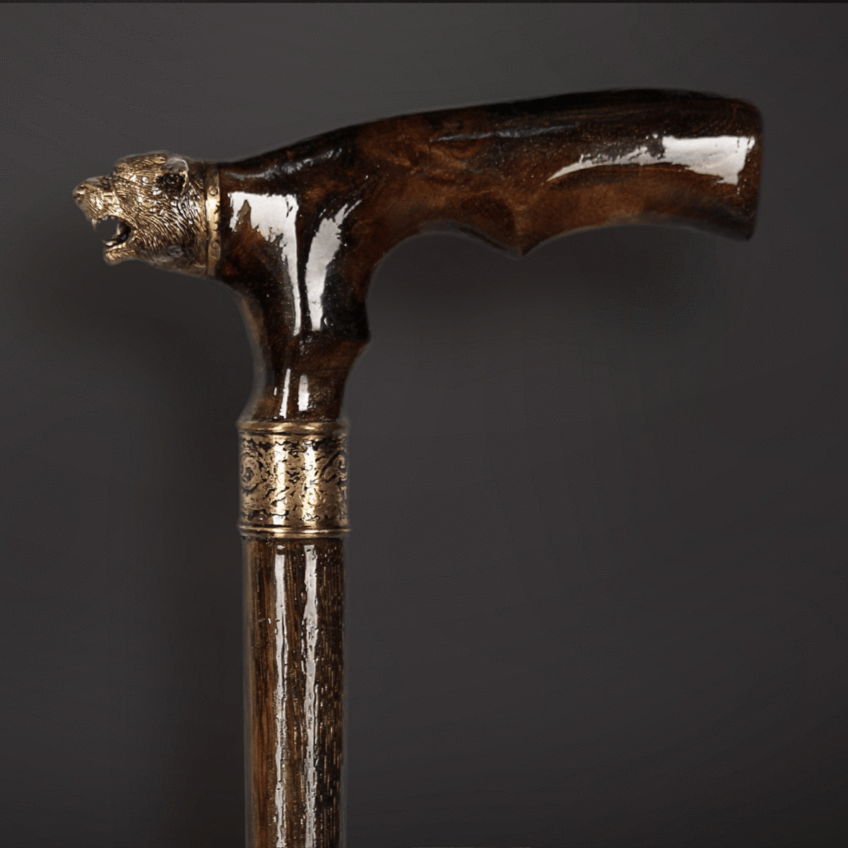 PANTHER WOODCARVED ART CANES WALKING STICK WOODEN UNIQUE HANDMADE CANE HIKING