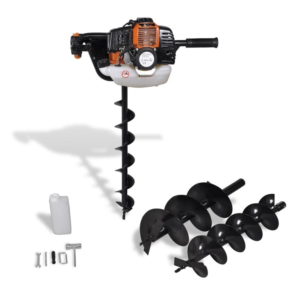 Auger Ground Drill Orange Augers Fence Post Auger