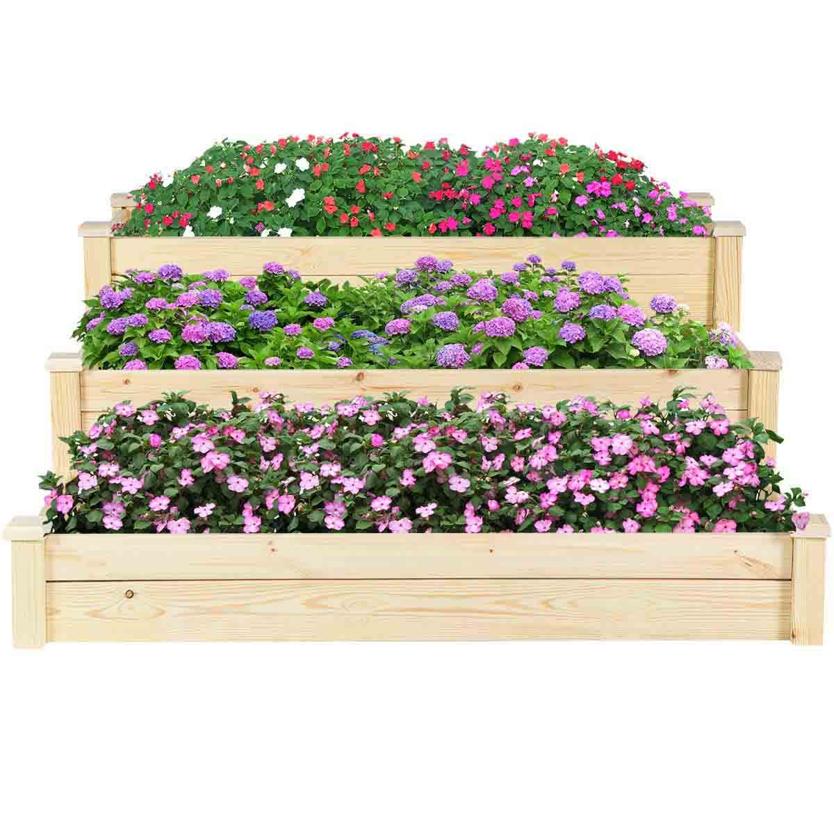 cedar raised garden bed walmart
