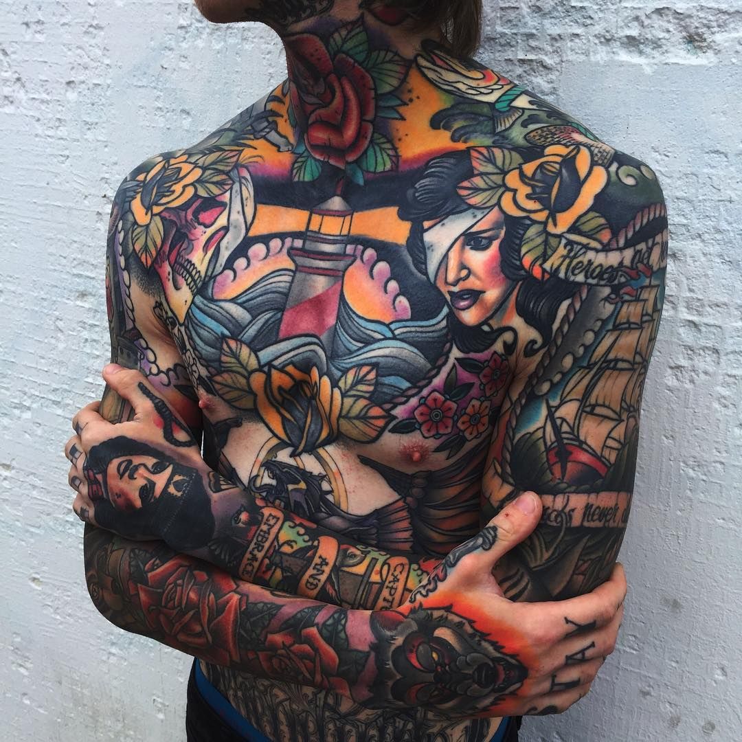 50 Best Tattoo Ideas In 2020 Tattoo Designs And Inspiration Traditional Chest Tattoo Neo Traditional Chest Tattoo Chest Piece Tattoos