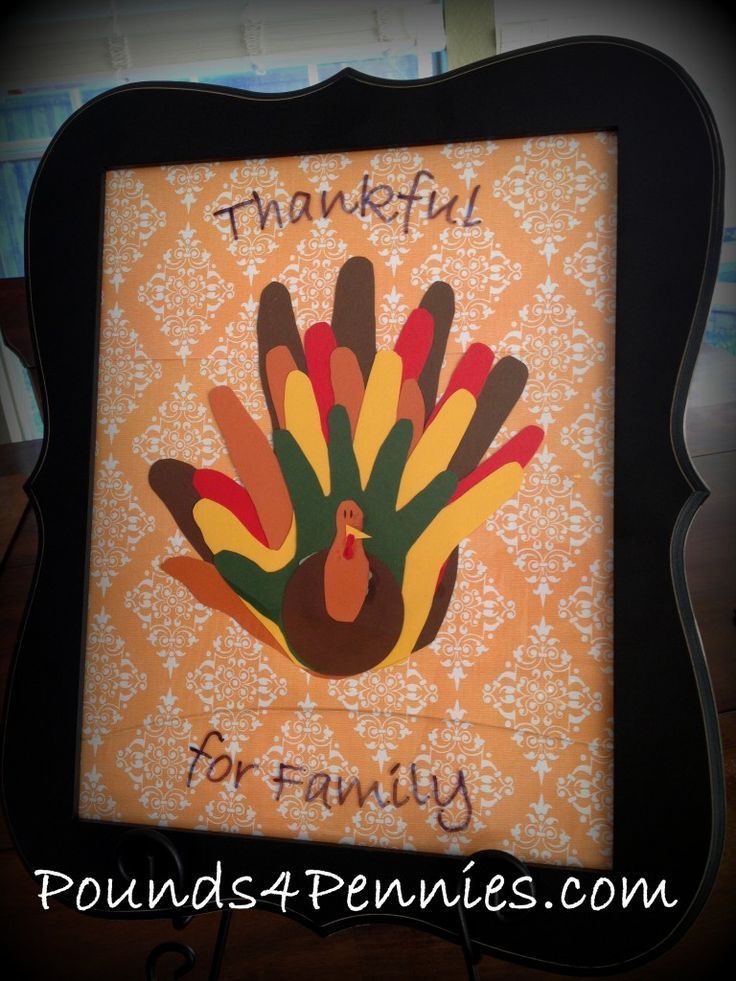 Kids Craft Ideas For Thanksgiving Part - 34: Thanksgiving Art Craft For The Entire Family. Love This Idea! #Thanksgiving #craft
