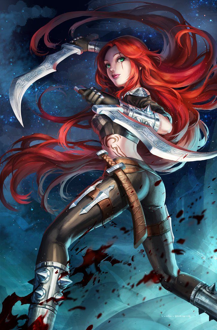 Katarina By Kyuriin On Deviantart League Of Legends League Of Legends Characters Lol League Of Legends