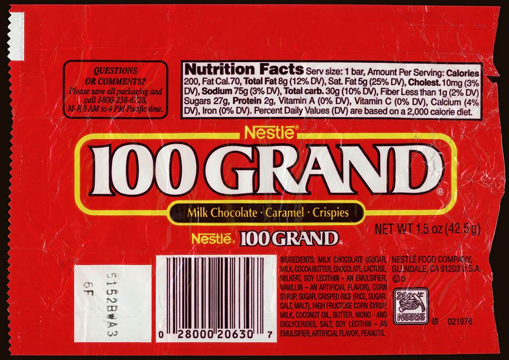 chocolate wrapper